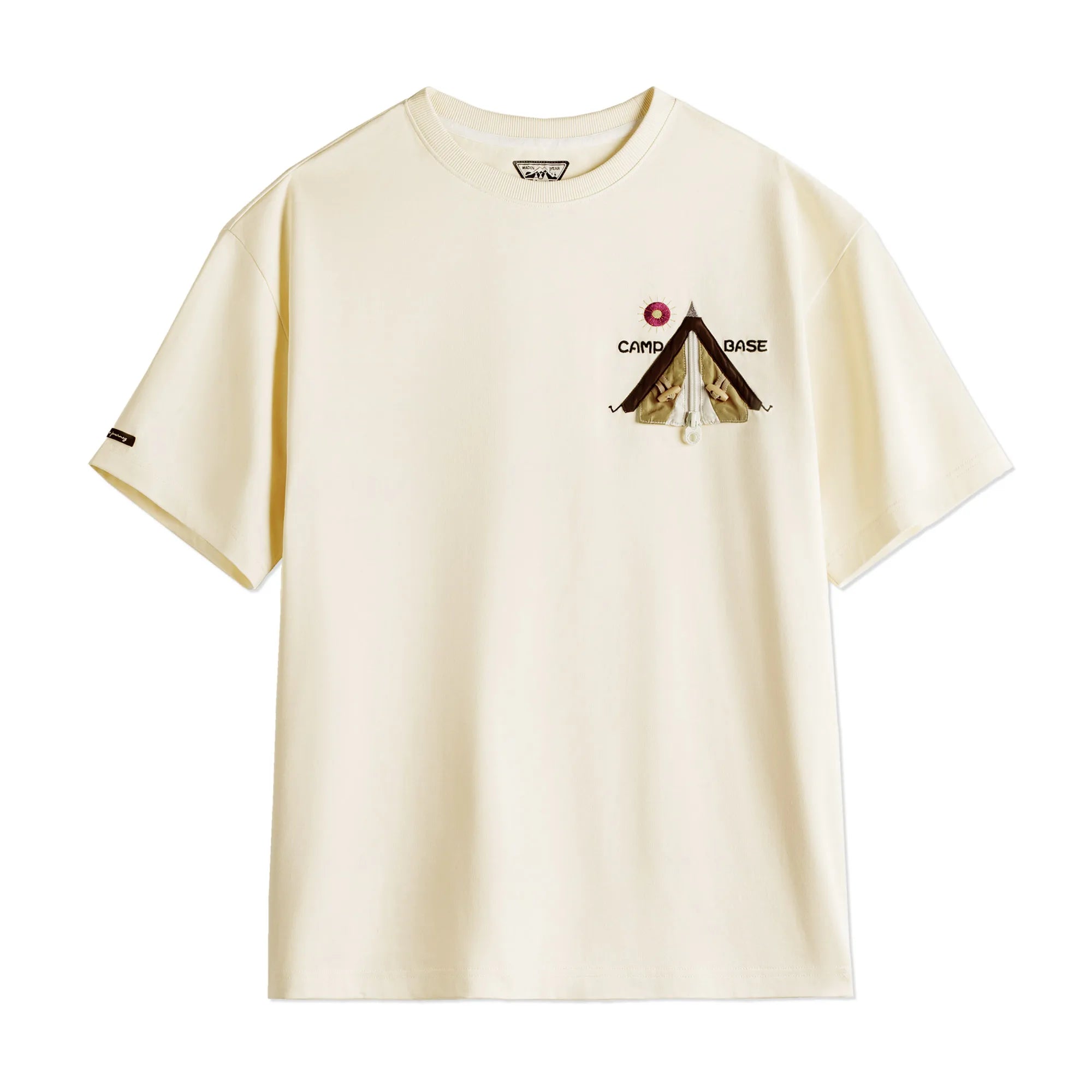 MADEN Unisex Patchwork T-Shirt — Loose-Fit Heavyweight Cotton Tee